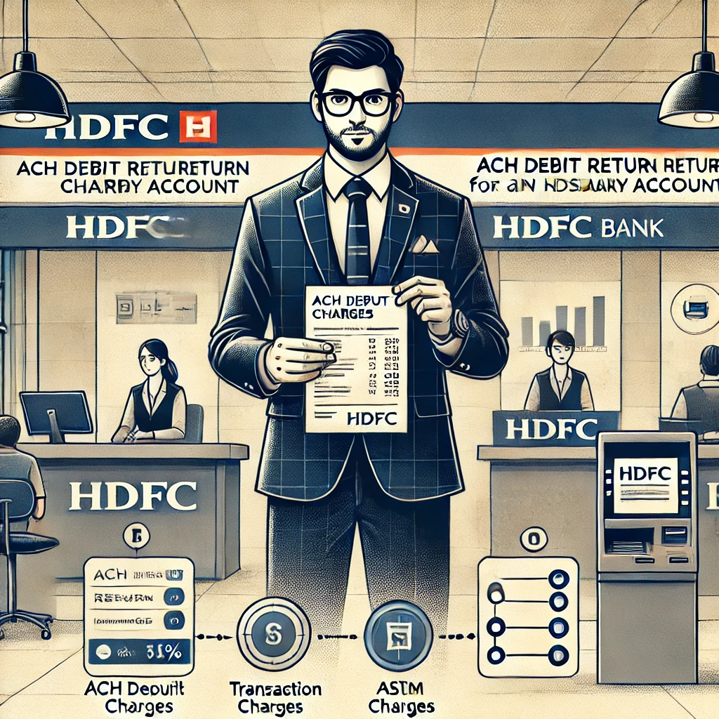 ACH Debit Return Charges in HDFC Salary Account