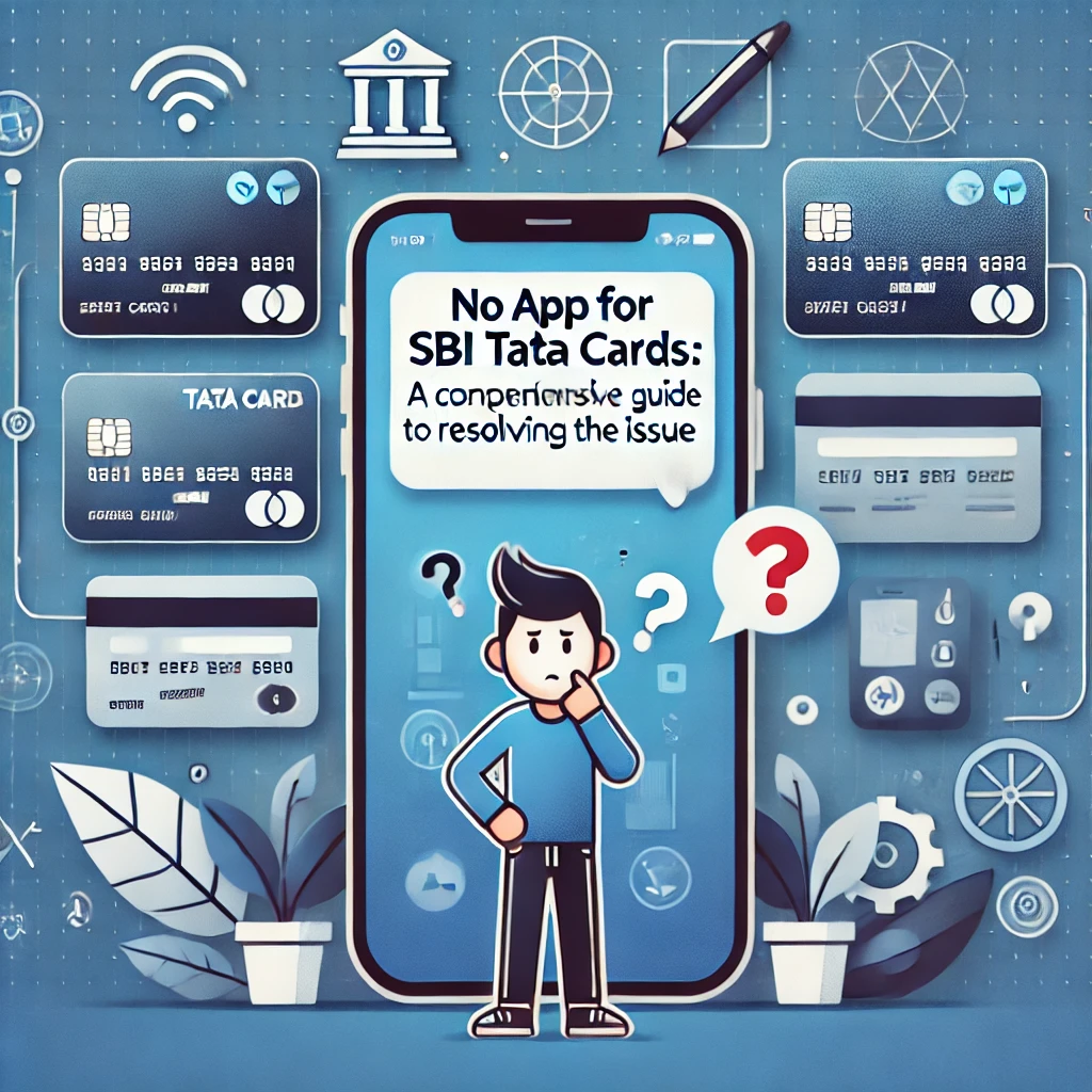 No App for SBI Tata Cards