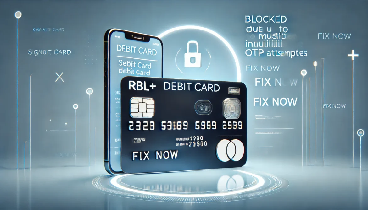 (RESOLVED) RBL Signature+ Debit Card Error: How to Fix the "Blocked Due to Multiple Invalid OTP Attempts" Issue