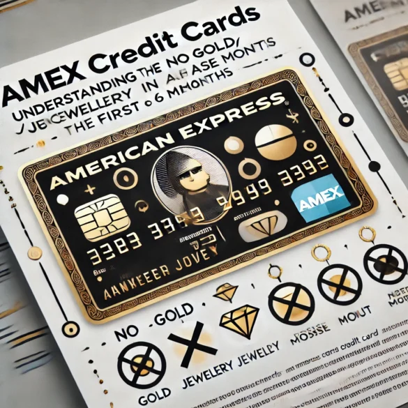 AMEX Credit Cards: Understanding the No Gold/Jewellery Purchase Rule in the First 6 Months