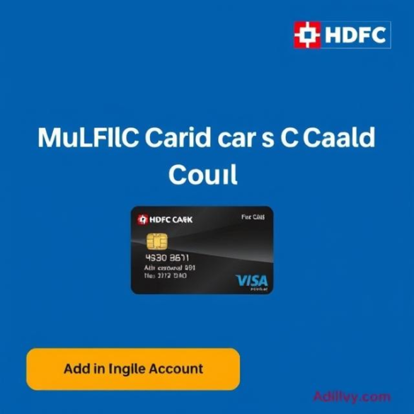 HDFC Multiple Credit Card - Net Banking Portal - How to Add in a Single Account