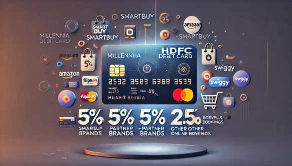 HDFC Millennia DC: Smartbuy 5% + 5% + 2.5%