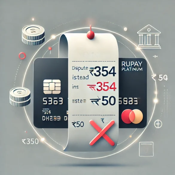 BOB Charged ₹354 for Rupay Platinum Debit Card Instead of ₹50