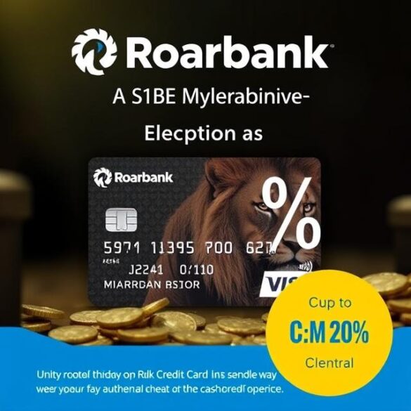 Roarbank RuPay Credit Card by Unity SFB - Cashback of up to 20%