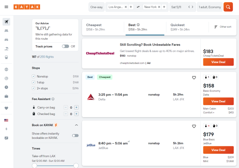 Booking Flights